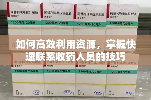 宿迁如何高效利用资源，掌握快速联系收药人员的技巧